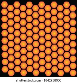 Hexagon background web vector design. Wallpaper art illustration game style project.