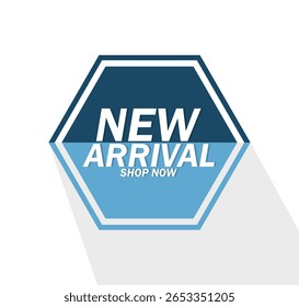 Hexagon Badge for New Arrival Product Promotion