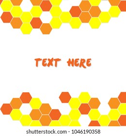 Hexagon bee hive background. Vector illustration.