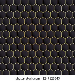 Hexagon Black Background