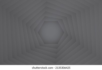 hexagon black minimal gradient circle papercut background