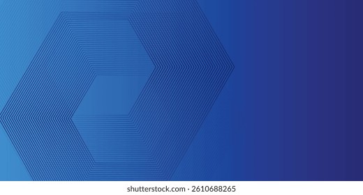Hexagon Blue Tech Finance Fintech Background Abstract Pixel Pattern. Abstract Business Tech Modern Art Abstract