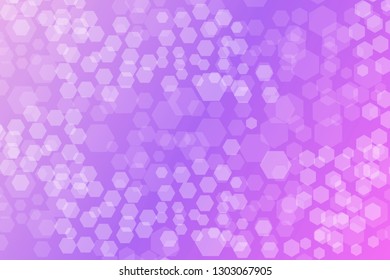 Hexagon Bokeh lights gradient background template