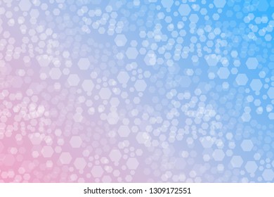 Hexagon Bokeh lights gradient background template