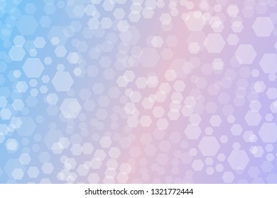 Hexagon Bokeh lights gradient background template