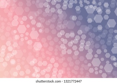 Hexagon Bokeh lights gradient background template