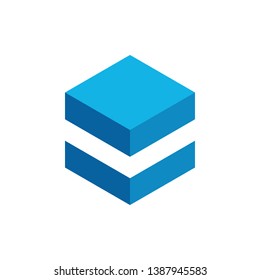 Hexagon Box Element Template Icon for technology finance business health company with modern high end look