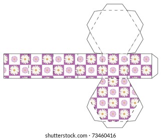 Hexagon Box Floral a