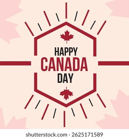 Ilustración vectorial de insignia de Hexagon Canada