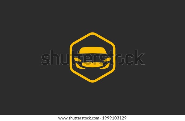 Hexagon car sign symbol\
logo