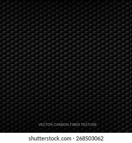 Hexagon carbon fiber texture vector pattern.