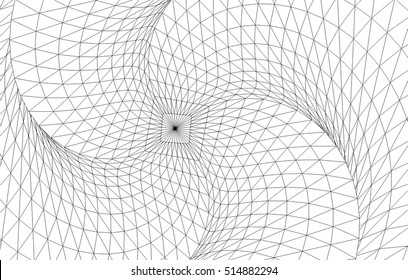 hexagon cell 3d mesh