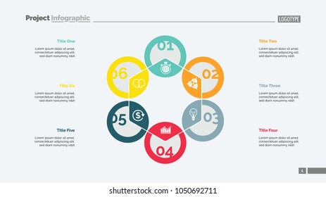 Hexagon chart. Process diagram, cycle graph, layout. Creative concept for infographics, presentation, project, report. Can be used for topics like marketing, analysis, finance.