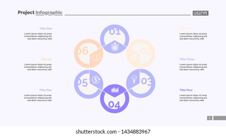 Hexagon chart. Process diagram, cycle graph, layout. Creative concept for infographics, presentation, project, report. Can be used for topics like marketing, analysis, finance.