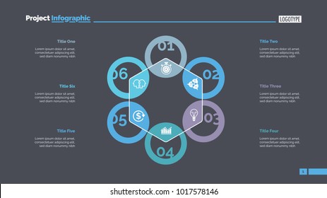 Hexagon Chart Slide Template