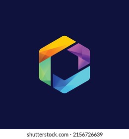 hexagon with check mark concept