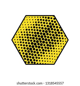 hexagon comic isolated icon
