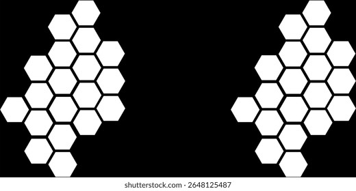 hexagon concept design abstract technology background Dark hexagon abstract technology background	