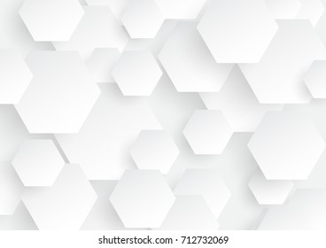 hexagon concept design abstract technology background vector EPS10