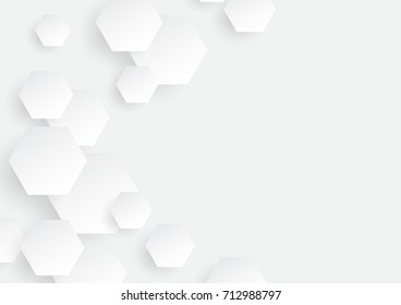hexagon concept design abstract technology background vector EPS10