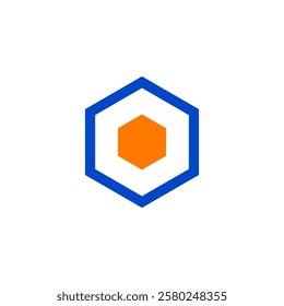 hexagon concept logo vector eps 