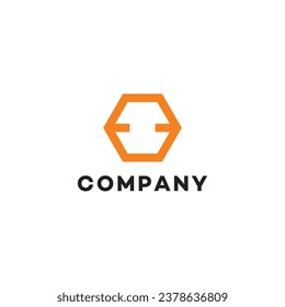 Hexagon connection logo design ideas