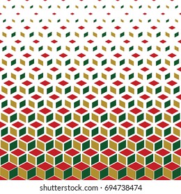 hexagon cubes pattern, cube background