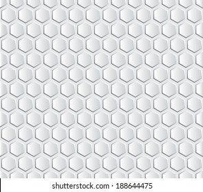 Hexagon design background with a volume effect