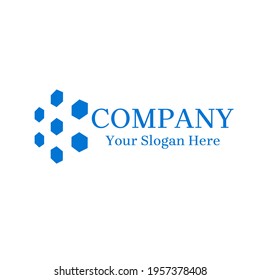 hexagon design logo template, can be used as logo or brand 