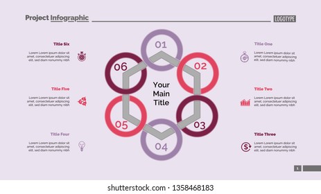 Hexagon diagram. Process chart, cycle graph, layout. Creative concept for infographics, presentation, project, report. Can be used for topics like business, workflow, management.