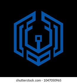 hexagon digital logo