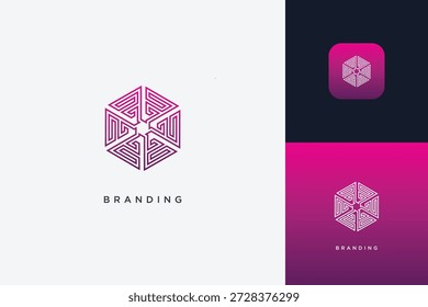 Logo der digitalen Multimedia-Marke Hexagon	
