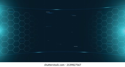 Hexagon digital technology ,abstract data background.