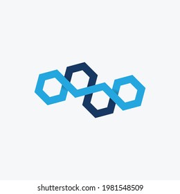 Ilustración del diseño del vector de ADN hexagonal