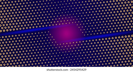 Hexagon Dot pattern, art background template. Vector dark honey texture