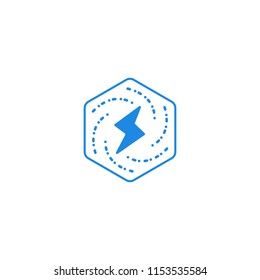 hexagon electrical logo template