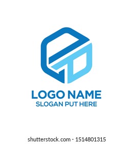 Hexagon EP Letter logo/Identity design template