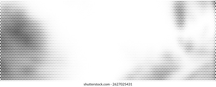 Hexagon fade background Pattern. Halftone Fade Vector Texture Gradient Background. Honeycomb Abstract Pixel Geometric Modern Overlay Design