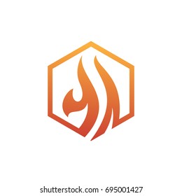 hexagon fire logo