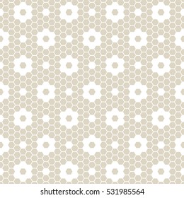 Hexagon flower pattern,seamless background.