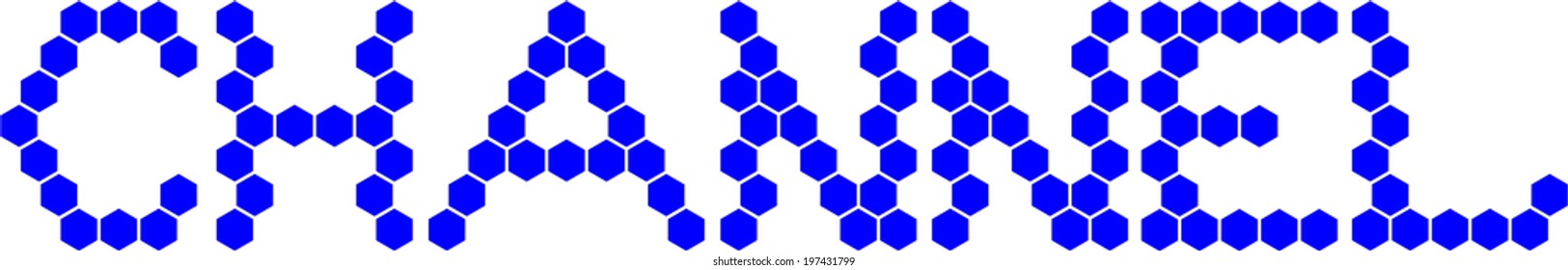 Hexagon Font, CHANNEL