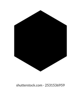Color del icono del marco hexagonal editable