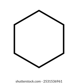 hexagon frame icon  color editable