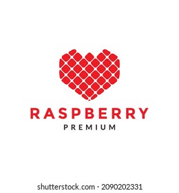 hexagon fruit raspberry logo symbol icon vector graphic design illustration idea creative