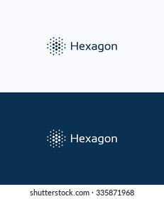 Hexagon-Logo für futuristische Punkte