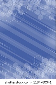 Hexagon futuristic technology background