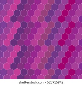 hexagon geometric abstract background colored purple