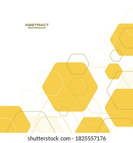 Hexagon  Geometric abstract  background , Vector and illustration banner poster template