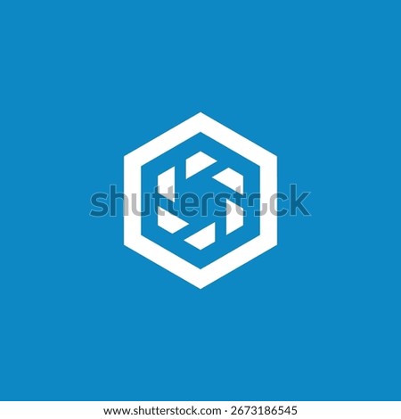 Hexagon Geometric Aperture Camera Logo Design Vector Template