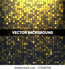 Hexagon geometric background gold